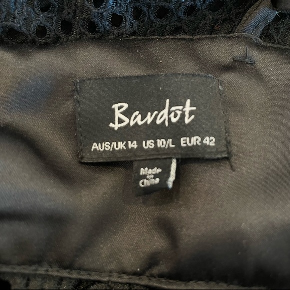 Bardot Ariana Dress Fit and Flare Eyelet High Low - Picture 12 of 15